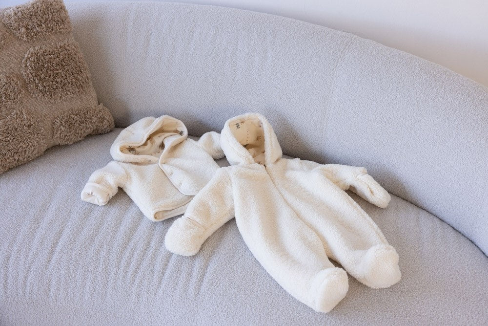 Teddy pak met capuchon Creme - Sleepy Sheepy