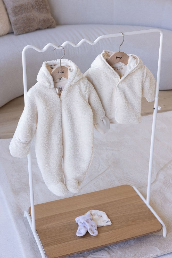 Teddy pak met capuchon Creme - Sleepy Sheepy