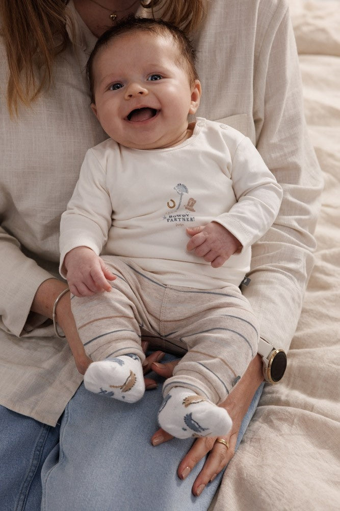 Broek streep Taupe melange - Howdy