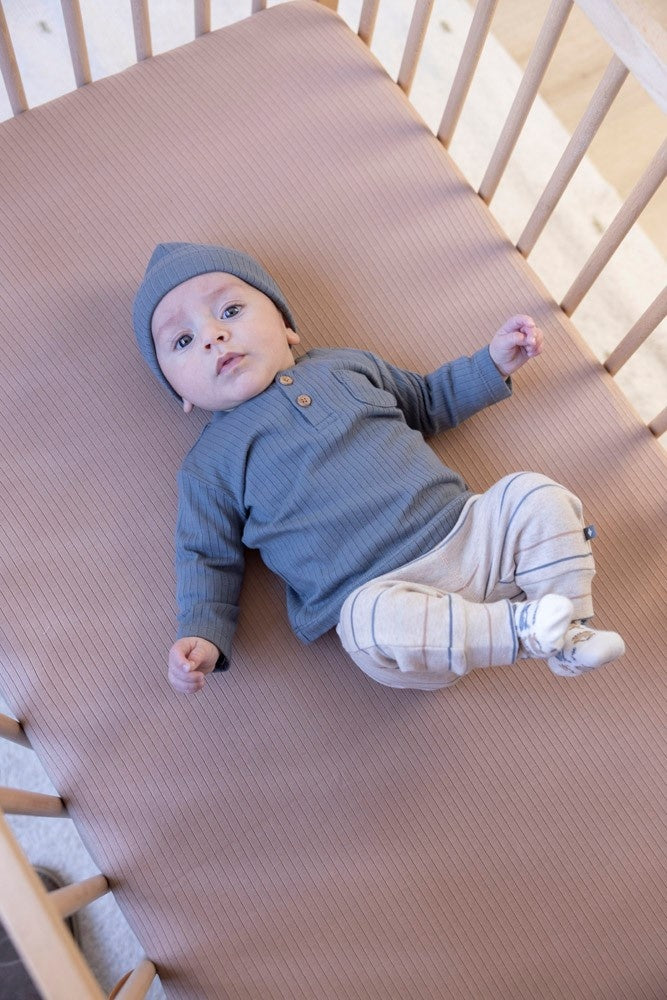 Longsleeve rib Blauw - Howdy