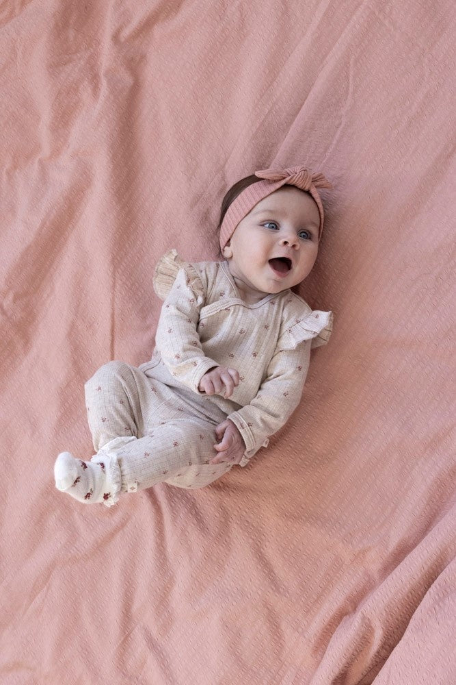 Broek rib Taupe melange - Morning Sun