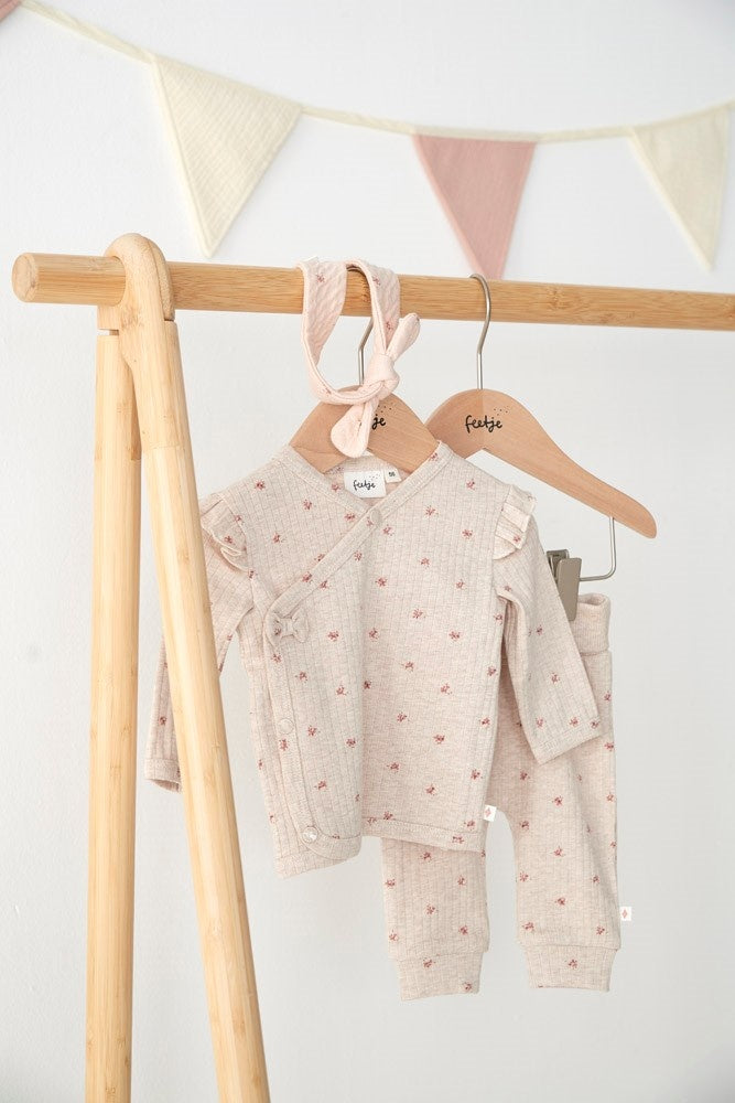 Broek rib Taupe melange - Morning Sun