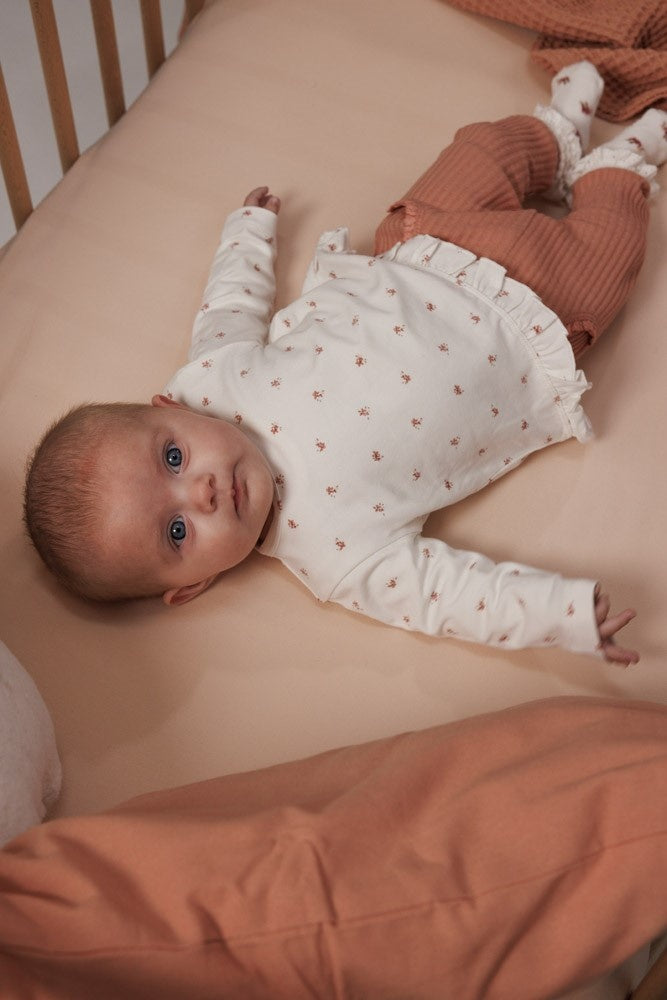 Broek ajour rib Roze - Morning Sun