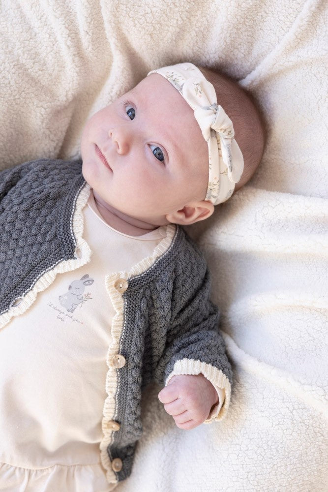 Vestje gebreid Antraciet melange - Fields of Green