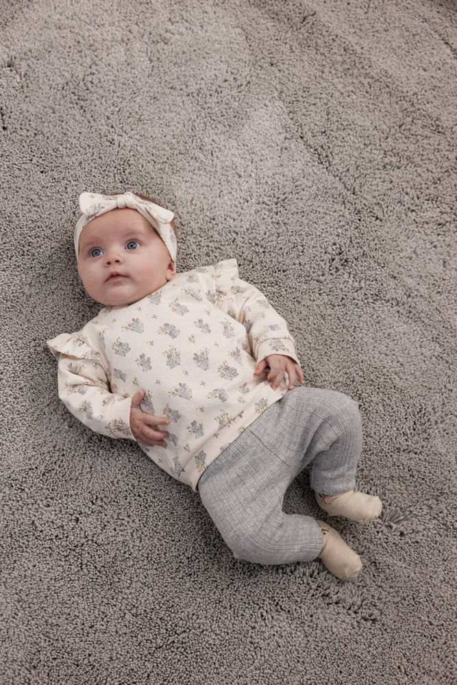 Leggings ajour Rippen Grau meliert - Fields of Green