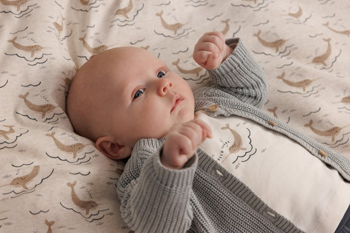 Vestje gebreid Mint melange - Narwal