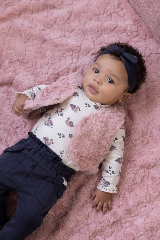 Fake fur gilet Roze - Swanlake