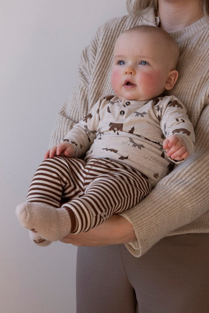 Longsleeve Taupe melange - Wild World