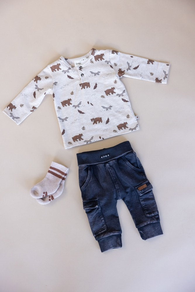 Longsleeve Taupe melange - Wild World