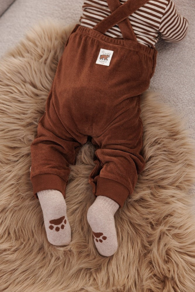 Tuinbroek velours rib Bruin - Wild World