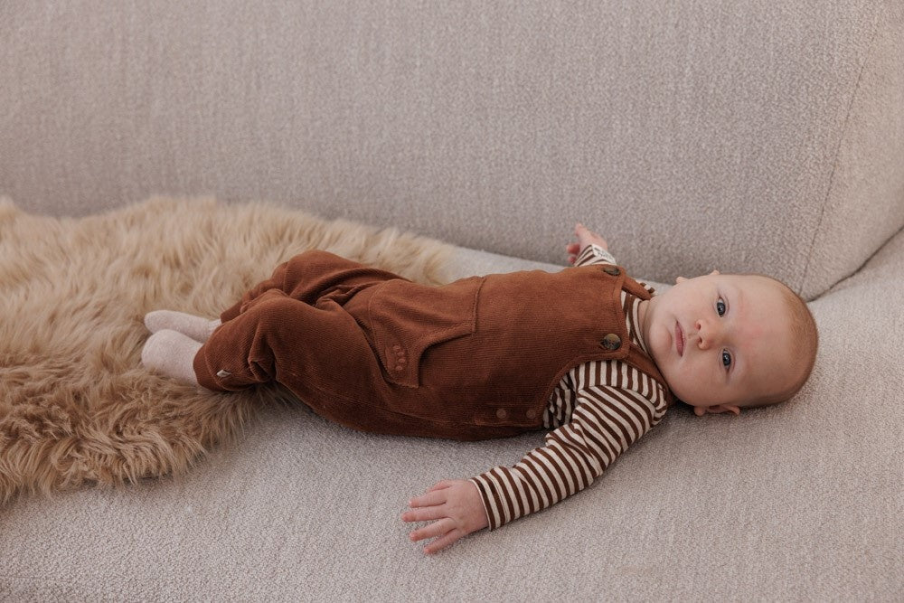 Tuinbroek velours rib Bruin - Wild World