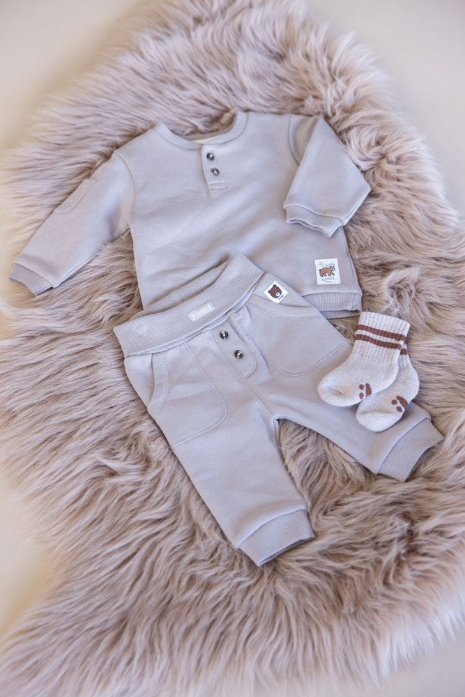 Longsleeve rib Grijs - Wild World