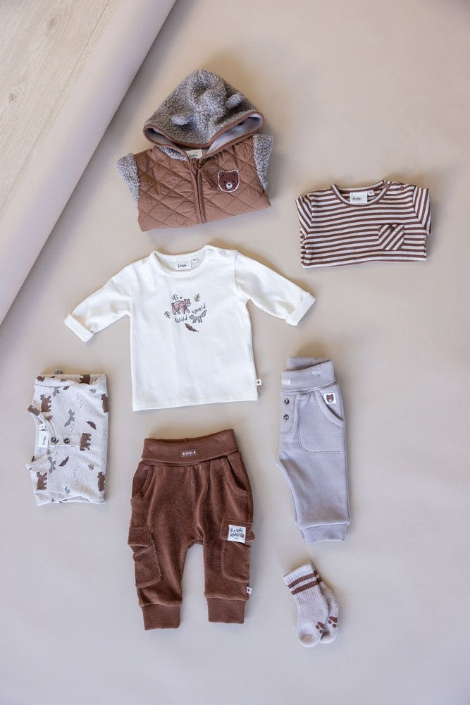 Longsleeve Taupe melange - Wild World