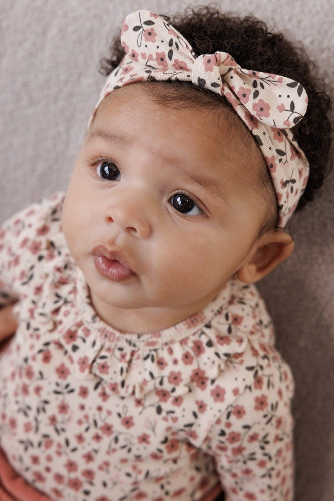 Romper rib Offwhite - Woodland Bloom