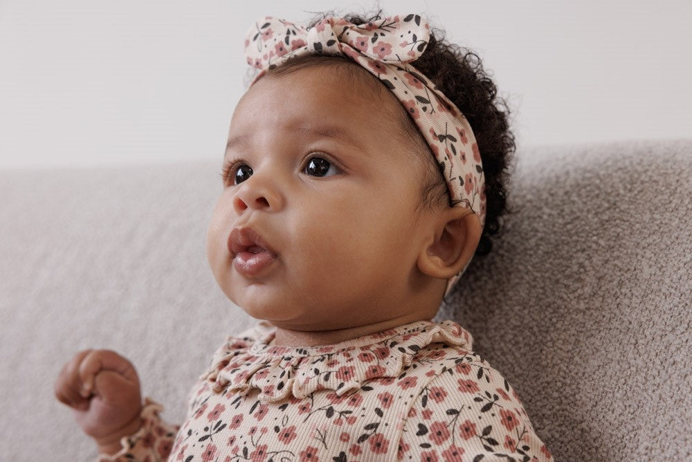 Romper rib Offwhite - Woodland Bloom