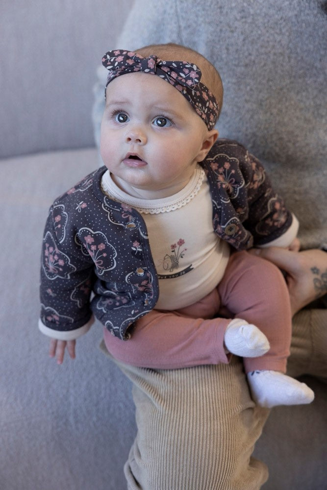 Legging pointelle rib Mauve - Woodland Bloom