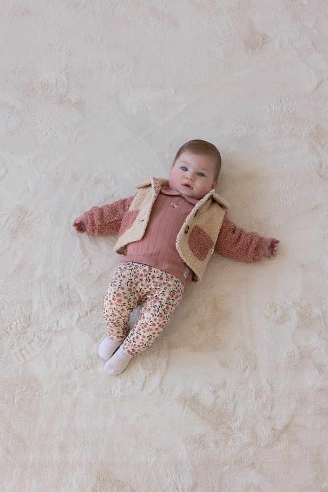 Longsleeve pointelle rib Mauve - Woodland Bloom