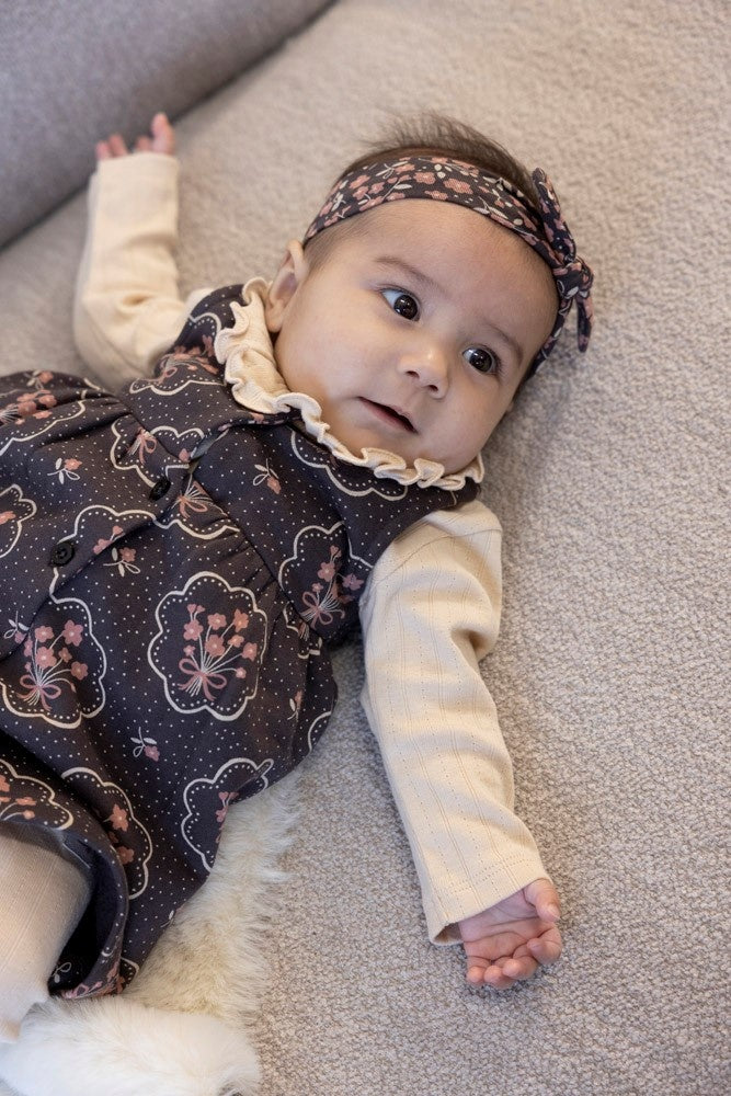 Legging pointelle rib Offwhite - Woodland Bloom