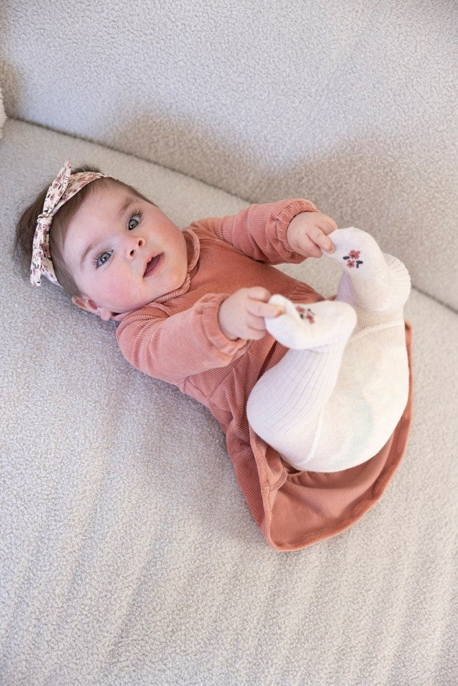 Jurk velours rib Mauve - Woodland Bloom