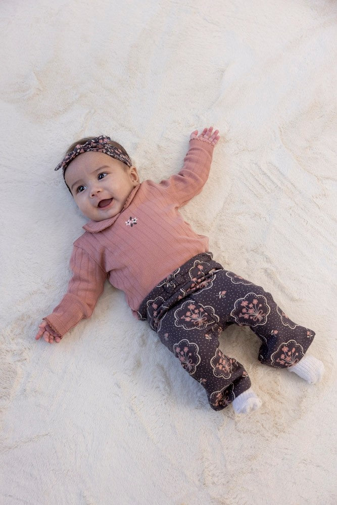 Flare Hose Anthrazit - Woodland Bloom