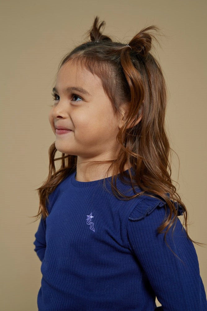 Longsleeve rib Indigo - Wild Soul