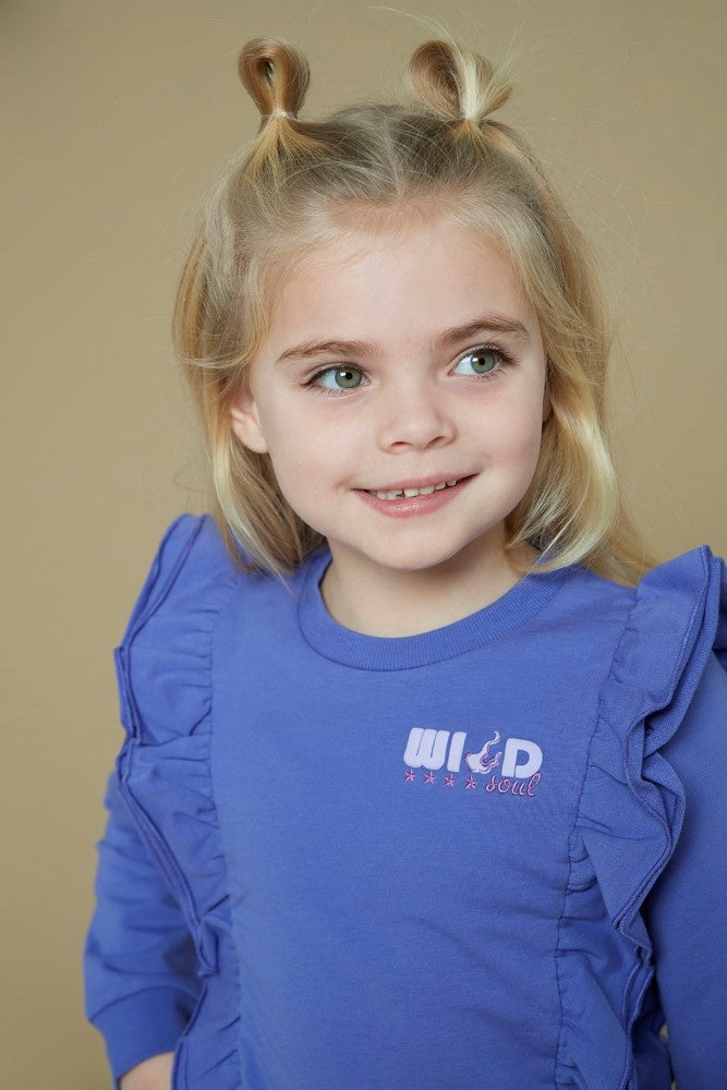 Sweater ruches Lavendel - Wild Soul