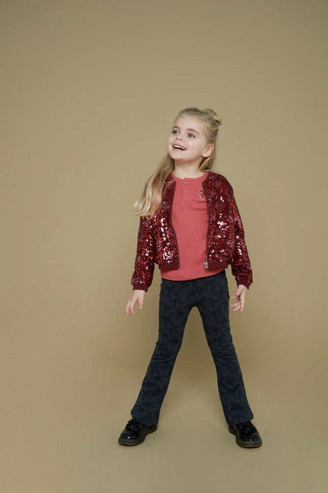 Flared broek Antraciet - Queen Of Hearts