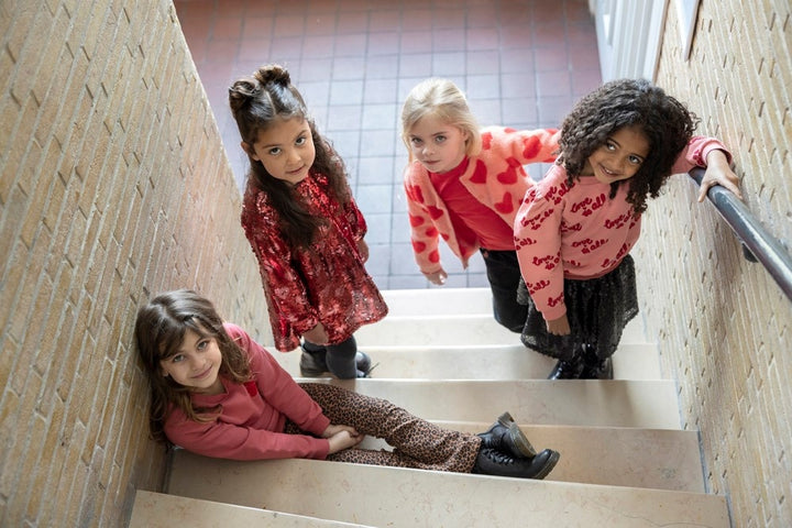 Pailetten jurk Bordeaux - Queen Of Hearts