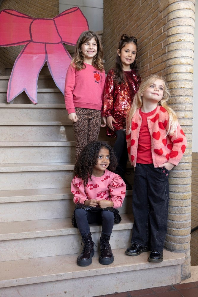 Sweater Roze - Queen Of Hearts