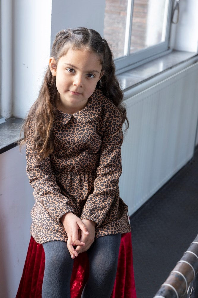 Jurk Bruin - Queen Of Hearts