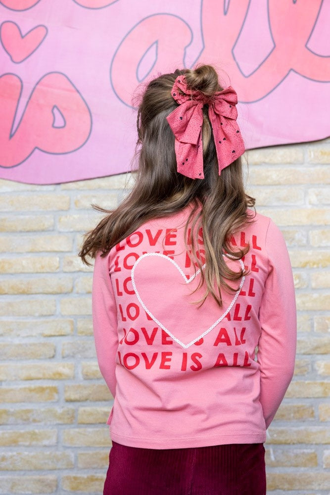 Longsleeve l.Roze - Queen Of Hearts