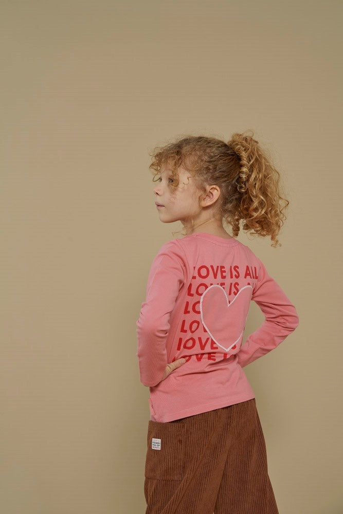 Longsleeve l.Roze - Queen Of Hearts
