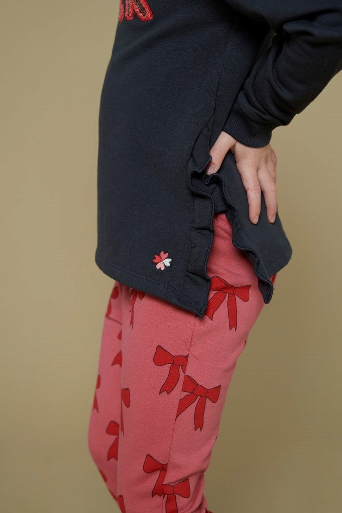 Sweater Antraciet - Queen Of Hearts