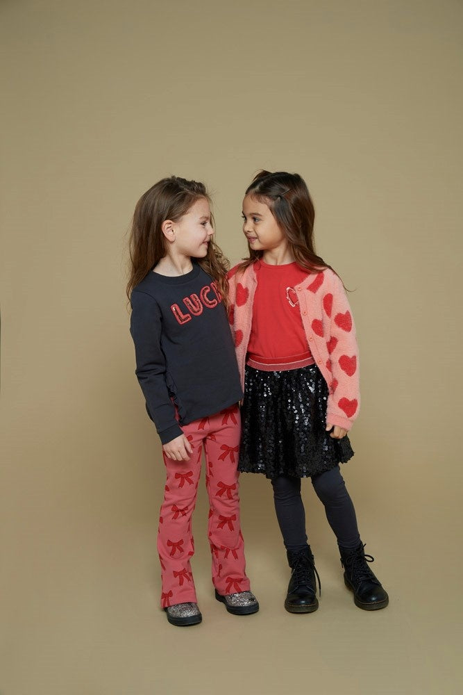 Sweater Antraciet - Queen Of Hearts