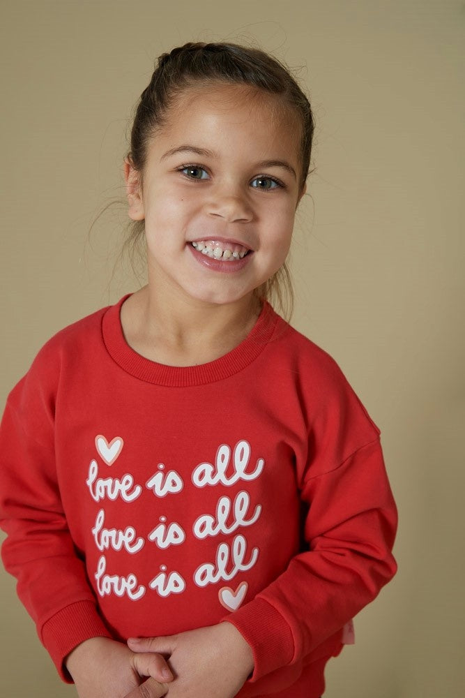 Sweater Rood - Queen Of Hearts