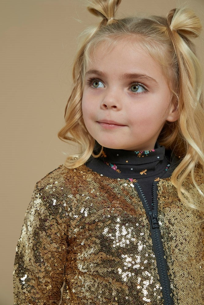 Pailetten bomberjack Goud - Shine Bright