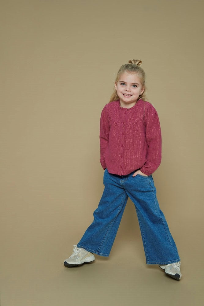 Jeans wide leg m.Blauw denim - Winter Denims