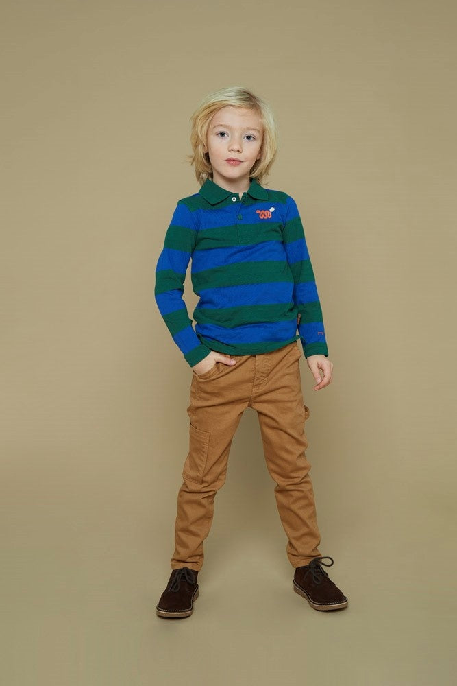 Longsleeve streep Blauw - Chasing Trails