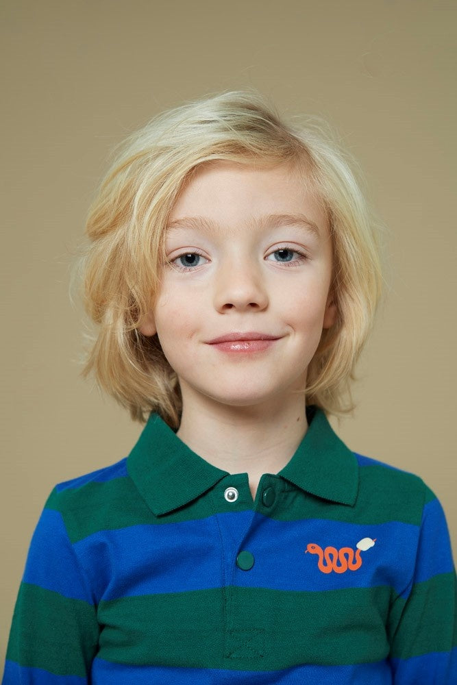 Longsleeve streep Blauw - Chasing Trails