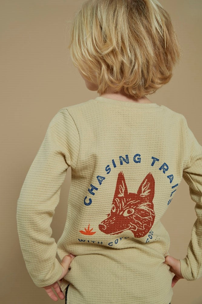 Longsleeve wafelstructuur Kit - Chasing Trails