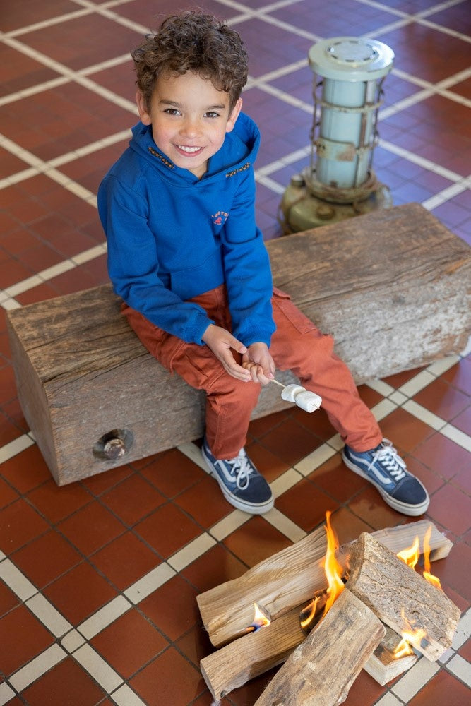 Hoody Blauw - Chasing Trails