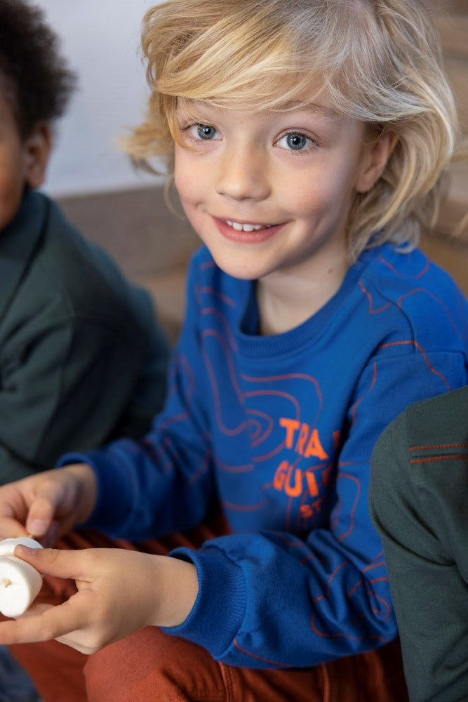 Sweater Blauw - Chasing Trails