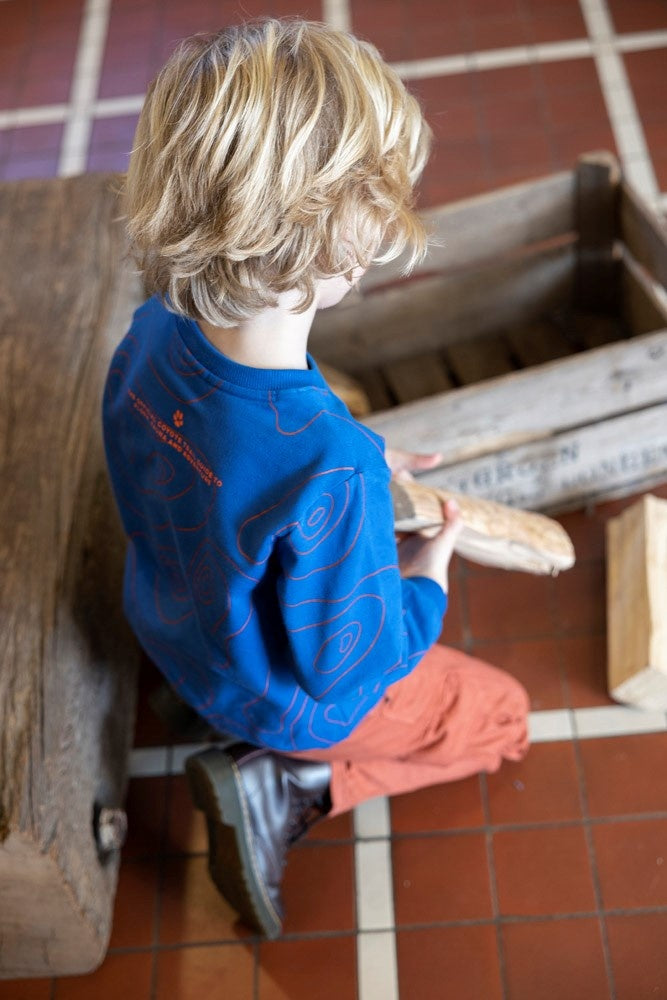 Sweater Blauw - Chasing Trails