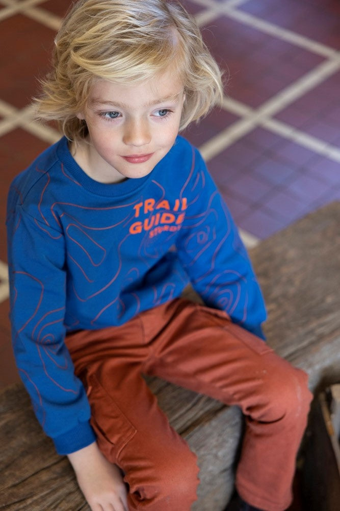 Sweater Blauw - Chasing Trails