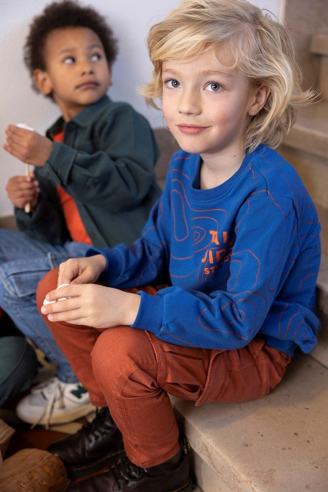 Sweater Blauw - Chasing Trails