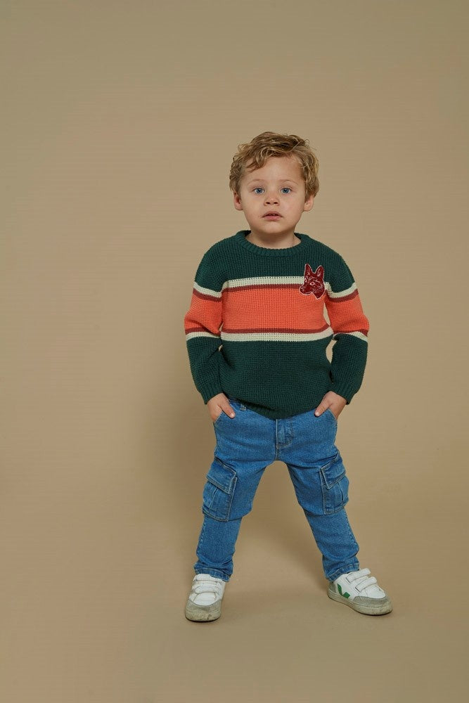 Cargo broek denim m.Blauw denim - Winter Denims