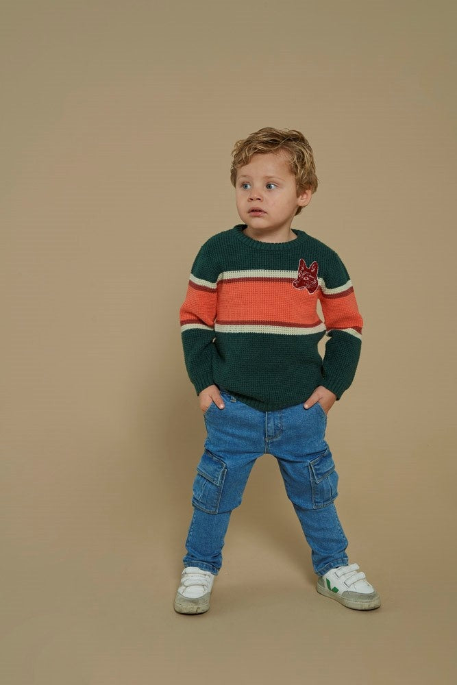 Sweater gebreid Groen - Chasing Trails