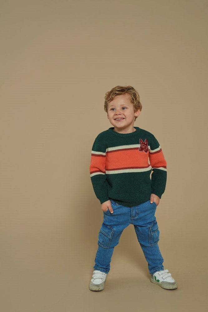 Sweater gebreid Groen - Chasing Trails