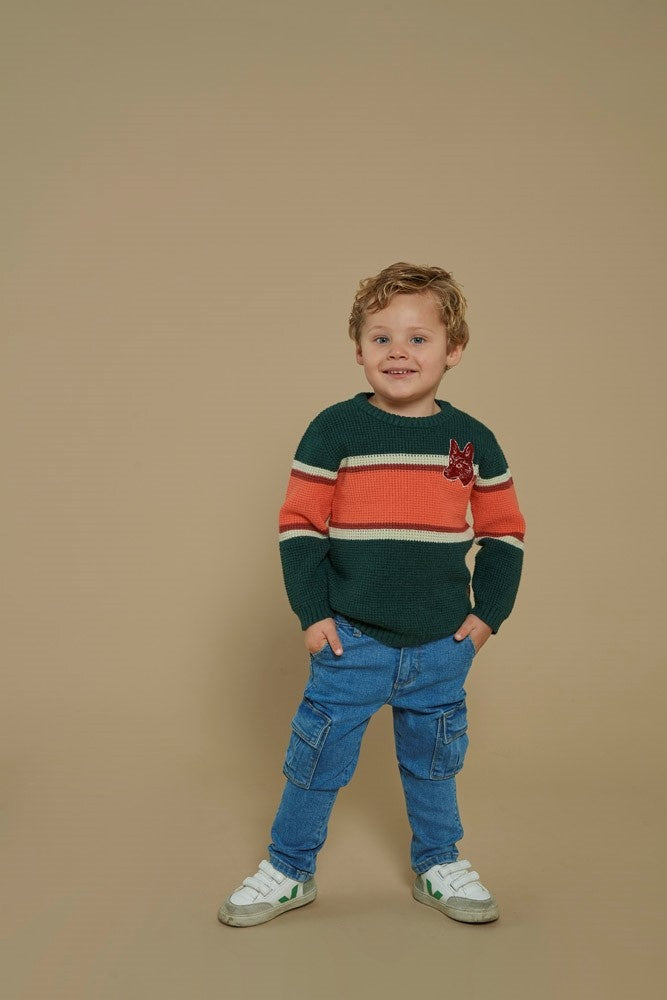 Sweater gebreid Groen - Chasing Trails