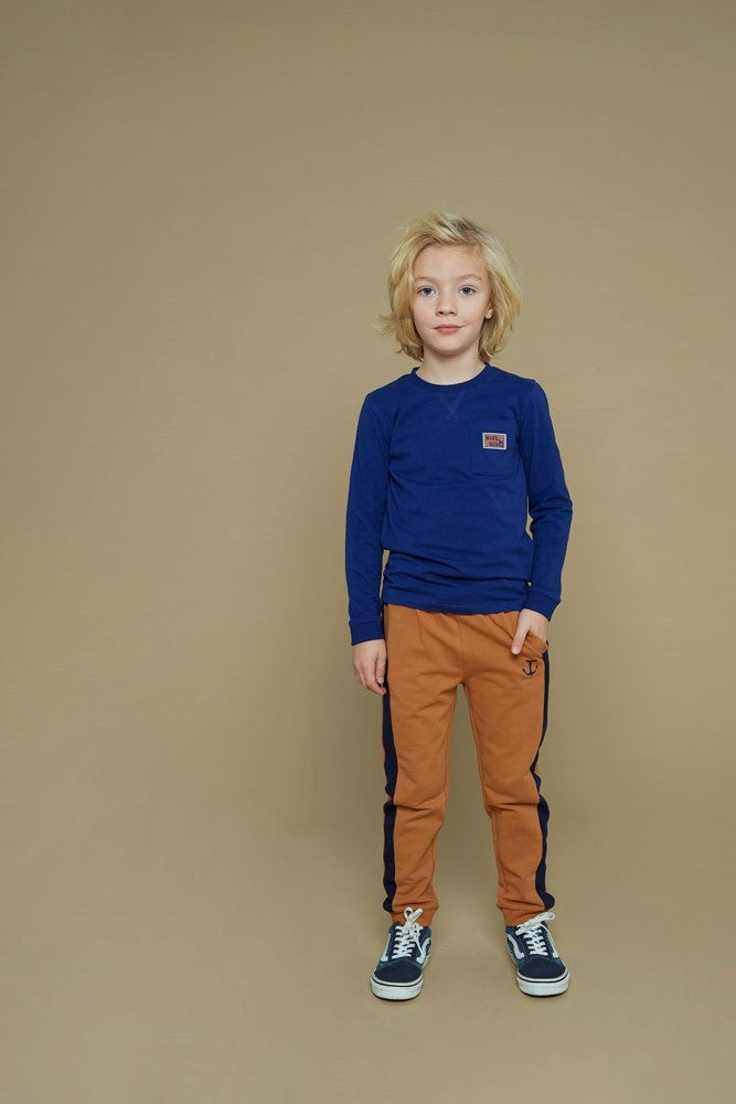 Longsleeve Kobalt - Waves and Whales